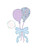Birthday balloons with bow