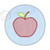 Circle patch with apple  Circle patch with apple