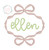 Bows monogram frame