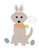 Easter Dog with carrot sketch fill Easter Dog with carrot sketch fill