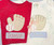 Baseball glove and baseball bean stitch applique