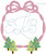 Ribbon frame with Christmas trees Ribbon frame with Christmas trees