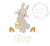 Easter bunny with basket and carrots