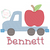 Flatbed with apple sketch fill Flatbed with apple sketch fill