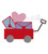 wagon with heart and valentines mini fill wagon with heart and valentines mini fill