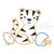 Tiger with helmet and football Tiger with helmet and football