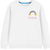 youth rainbow tennis sweatshirt