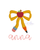 pencil bow mini embroidery