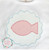 Fish in scallop patch blanket stich applique