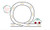 Car on road vintage stitch monogram frame Car on road vintage stitch monogram frame