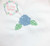 Mini vintage stitch hydrangea with leaves embroidery design Mini vintage stitch hydrangea with leaves embroidery design