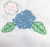 Mini vintage stitch hydrangea with leaves embroidery design Mini vintage stitch hydrangea with leaves embroidery design