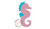 Seahorse mini fill stitch emrboidery design Seahorse mini fill stitch emrboidery design