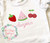 "Build  Your Own Fruit" design with 5 separate zigzag fruit applique designs