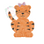 Tiger with bow and separate, optional baseball and football add on blanket stitch applique Tiger with bow and separate, optional baseball and football add on blanket stitch applique