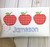 Apple trio zig zag applique Apple trio zig zag applique