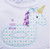 Unicorn pool inflatable zig zag applique