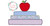 Books with apple zig zag applique Books with apple zig zag applique
