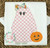 Ghost girl trick or treater blanket stitch applique