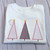 Christmas tree trio blanket stitch applique