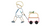 Boy pulling wagon with pumpkin applique