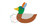 Mallard with feather headdress mini fill embroidery Mallard with feather headdress mini fill embroidery