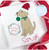 Christmas dog with bow zig zag applique Christmas dog with bow zig zag applique