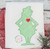 Green Santa with heart blanket stitch applique Green Santa with heart blanket stitch applique
