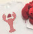 Crawfish with Santa hat zig zag applique Crawfish with Santa hat zig zag applique