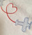 Planes with heart sketch fill embroidery design Planes with heart sketch fill embroidery design