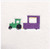 Mardi Gras tractor with float mini embroidery design Mardi Gras tractor with float mini embroidery design