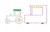 Tractor with float blanket stitch applique