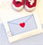 Envelope with heart zig zag applique Envelope with heart zig zag applique