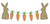 Bunnies holding carrots sketch embroidery design Bunnies holding carrots sketch embroidery design