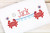 Crabs holding stars and sparklers sketch fill embroidery design
