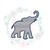 Elephant mini sketch fill embroidery design Elephant mini sketch fill embroidery design