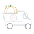 Dump truck with pumpkin applique