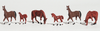 Chestnut Horses - Scenic Accents(R) -- pkg(6)