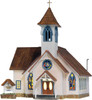 Community Church - Built & Ready Landmark Structures(R) -- Assembled - 5-1/4 x 6-13/16 x 7 3/8&quot;  13.3 x 17.3 x 18.7cm