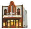 Theatre w/Lights - Built & Ready Landmark Structures(R) -- Assembled - 4-5/32 x 5-1/8 x 5-1/8&quot;  10.5 x 13 x 13.2 cm