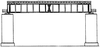 Deck Girder Bridge -- 4-31/32&quot; 124mm Long (black)