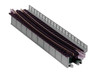 Single-Track Curved Deck-Girder Bridge, Code 80 Track - Assembled - Unitrack -- 17-5/8&quot; 448mm Radius, 15 Degrees (gray)