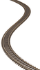 Code 100 Super-Flex Track(R) -- Nickel Silver, Black Ties, 36&quot;  91.4cm Long Section pkg(5)