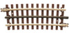 21st Century Track System(TM) Nickel Silver Rail w/Brown Ties - 3-Rail -- 1/3 O-81 Curve (For Use With 7.5 Speed Switch)