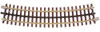 21st Century Track System(TM) Nickel Silver Rail w/Brown Ties - 3-Rail -- O54 Full Curved Section (16pcs./circle)