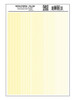 Dry Transfer Stripes - .010, 1/64, .022, 1/32 & 3/64&quot; Wide -- Yellow