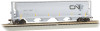 Canadian Cylindrical 4-Bay Grain Hopper - Ready to Run - Silver Series(R) -- Canadian National (North America Logo)