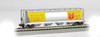 Canadian Cylindrical 4-Bay Grain Hopper - Ready to Run - Silver Series(R) -- Government of Canada CNWX (silver, yellow, brown)