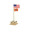 O Illuminated Flagpole w/Flag/Plug-Expand-Play,LNL