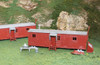 Railroad Work Sheds -- Kit - 4-7/8 x 1-1/4 x 1-1/4&quot;  12.4 x 3.2 x 3.2cm pkg(2)